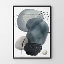 Niebieska abstrakcja - plakat 40x50 cm na prezent