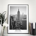 Plakat czarno-biały Miasto New York 40x50 cm