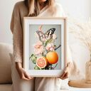 Plakat botaniczny kolaż 30x40 cm do sypialni