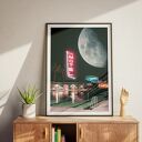 Plakat Pacific Ocean Drive - Kolaż Fine Art A3