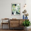 Zielony nowoczesny plakat - obraz abstrakcyjny - giclee print 40x53 cm "Green Abstract 1"