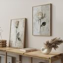 ZESTAW PLAKATÓW 2cz 30x40 cm Białe róże (set198)