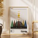 Plakat Chorzów (50x70cm) - kolaż miasta z Planetarium Śląskim