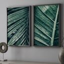 Zestaw plakatów - 40x50 cm liście w deszczu (GC - 21 826) (GC - 21 827)