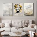 ZESTAW PLAKATÓW - Tryptyk Abstrakcja Kobieta - 50x70 cm set65