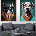 2 plakaty 50x70 cm - Portrety hipsterskich kotów - Harley i Pepper