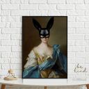 Plakat Black Bunny - format 40x50 cm