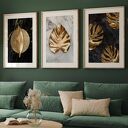 Zestaw plakatów - 40x50 cm - złote liście (GC - 21 734) (GC - 21 733) (GC - 21