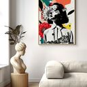Plakat kobiecy kolaż vintage w formacie A3 - Hogstudio