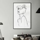 Plakat 50x70 cm - kobieta line art (GC 20 - 355)