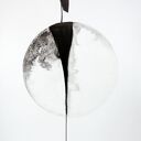 Zestaw 2 grafik 50x70 cm - czarno-biała abstrakcja malowana ręcznie