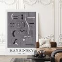 Kandinsky Four Part - plakat 40x50 cm