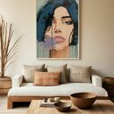 Plakat Kobieta Dziewczyna Malarstwo Portret - format 70x100 cm