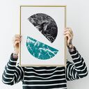 Świąteczna abstrakcja - plakat A4