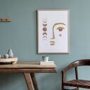 Plakat 50x70 cm - twarz boho