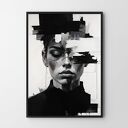 Plakat Black Magic Woman - format 30x40 cm kobieta czarno-biały portret