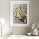 Plakat - 50x70 cm złoty liść palmy (GC 21 - 1063)