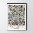 Pollock Watery Paths - plakat abstrakcyjny 50x70 cm
