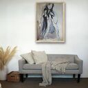 Plakat Grey 60x86 - czarno-biały szkic Louka na papierze archiwalnym Giclee