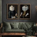 Zestaw 2 plakatów sztuka koronki 50x70 cm B2