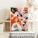 Plakat Marzycielka - format 61x91 cm - rysunek ilustracja