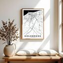 Plakat Kołobrzeg - mapa Kołobrzegu 61x91 cm