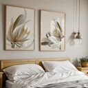 ZESTAW PLAKATÓW 2cz 50x70 cm Kwiaty (set232)