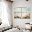 Zestaw 2 plakatów 30x40 cm - Pejzaże morskie w stylu hampton