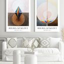 Pastelowy zestaw plakatów Hilma af Klint 40x50 cm (2 sztuki)