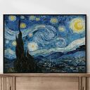 Plakat Vincent van Gogh „Gwiaździsta noc” 50x70 cm w poziomie - Hogstudio