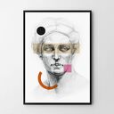 Plakat obraz muza geometryczna 50x70 cm B2