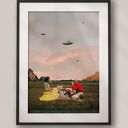 Plakat Obcy - Kolaż Fine Art - A3