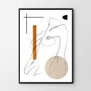 Plakat Body One Line 61x91 cm - kobieca dekoracja do salonu