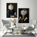 Zestaw 2 plakatów sztuka koronki 50x70 cm B2