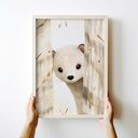 Plakat dla dzieci AKUKU - Łasiczka 30x40 cm