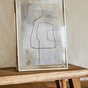 Zestaw 3 plakatów boho 50x70 cm - delikatne beże set107
