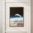 Plakat Skok w bok - Kolaż Fine Art - kolaż minimalistyczny do Twojego wnętrza