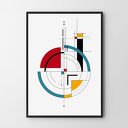 Mondrian 2 - plakat 40x50 cm