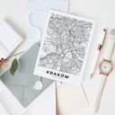 Plakat Mapa Krakowa w formacie 50x70 cm