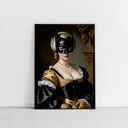 Plakat Batwoman 30x40 cm - kobieta portret w stylu malarstwa