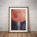 Plakat Eksploracja Kosmosu - Kolaż Fine Art (50x70cm)