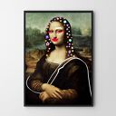 Plakat Mona Lisa w kwiatach - format 61x91 cm