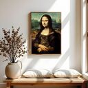 Plakat Mona Lisa z kotem - format 40x50 cm
