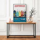 Amsterdam - ilustracja 40x50 cm - plakat rysunek do oprawy
