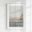 Neutralny tryptyk 3 plakatów 40x50 cm - abstrakcyjny pejzaż abst49