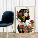 Plakat Kolaż z profilu w formacie 30x40 cm - kobieta (Hogstudio)