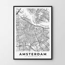Plakat obraz mapa Amsterdam 40x50 cm