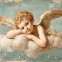 Anioły i cherubinki - zestaw 2 plakatów 91x61 cm bez ram