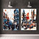 Zestaw 2 plakatów abstrakcje 40x50 cm - do salonu i sypialni