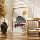 Plakat Śląsk 50x70 cm - minimalistyczny kolaż Dapidoka